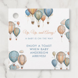 Luftballonger Pastel Boy Travel Baby Shower Gåvor Etiketter