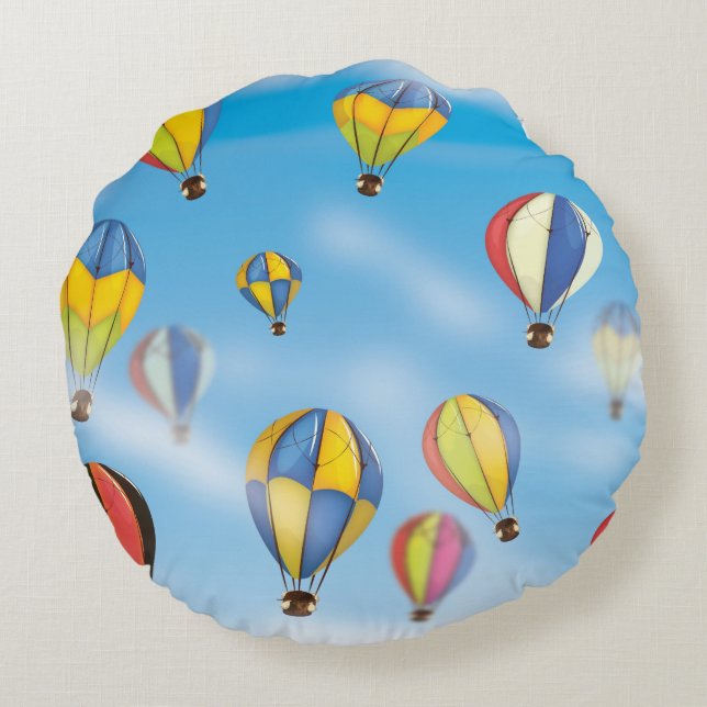 Luftballonger Rund Kudde (Baksidan)