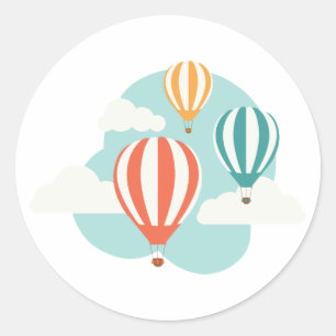 Luftballonger Runt Klistermärke