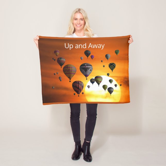 Luftballonger under flygning fleecefilt (På plats)