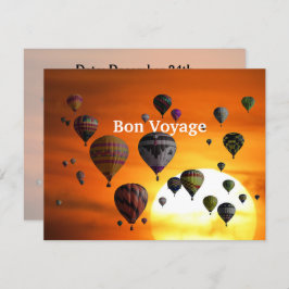 Luftballonger under flygning inbjudningar