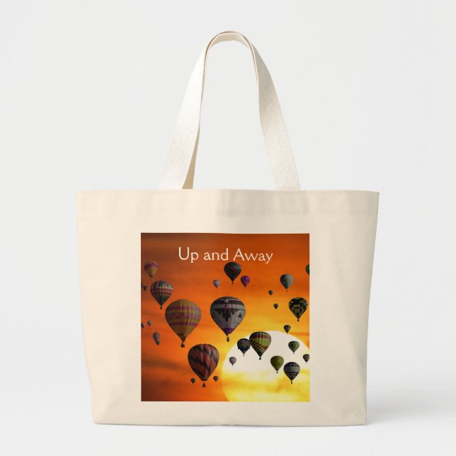 Luftballonger under flygning, tote Bag Jumbo Tygkasse (Framsidan)