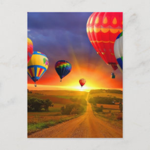 Luftballonger Vykort