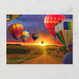 Luftballonger Vykort