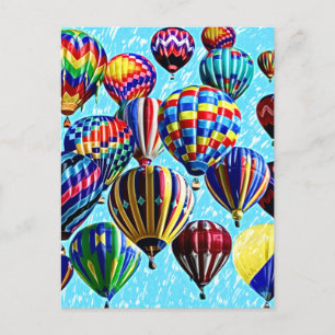 Luftballonger Vykort
