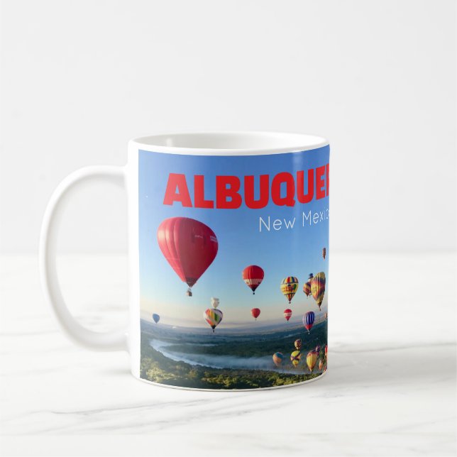 Luftballongerna Albuquerque New mexico Coffee Mugg (Vänster)