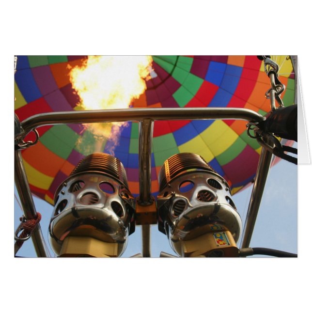 Luftballonggasbrännare Hälsningskort (Framsidan Horizontal)