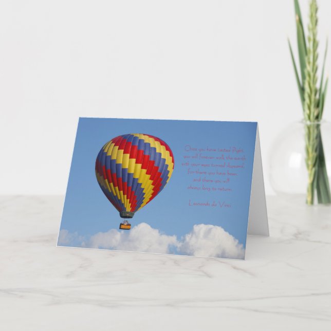 Luftballonghälsningkort Kort (Framsida)
