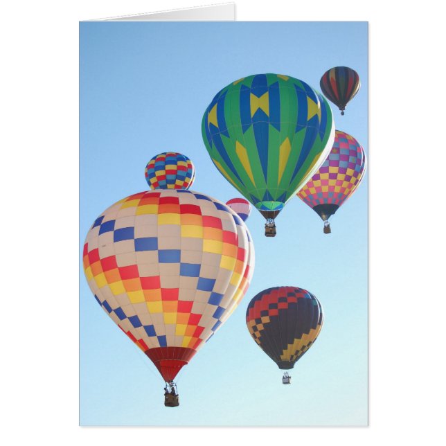 Luftballongresning Hälsningskort (Framsidan)