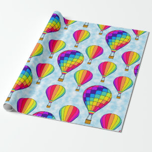 luftballongs Rainbow Färg Presentpapper