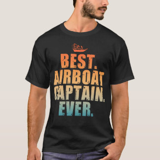 Luftbåtskonst för män och kvinnor Luftbåtskapten L T Shirt