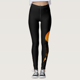 Luftburen damasker"Parachutiste" svart/orange Leggings