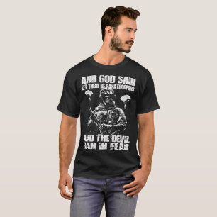 luftburen fallskärmsjägare 82nd för luftburen t-shirt
