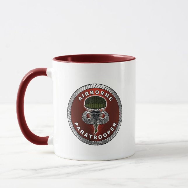 Luftburen fallskärmsjägare  mugg (Vänster)