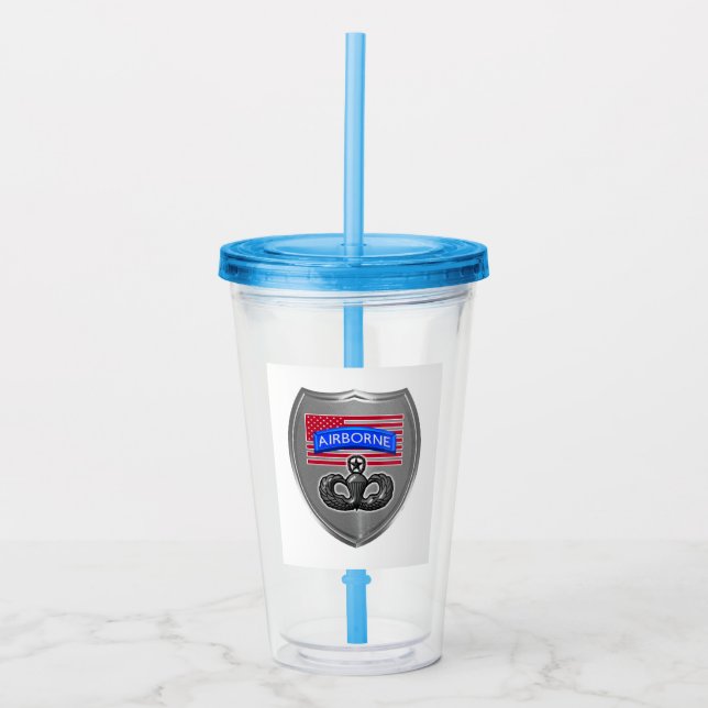 Luftburen fallskärmsjägare take away mugg (Framsida)