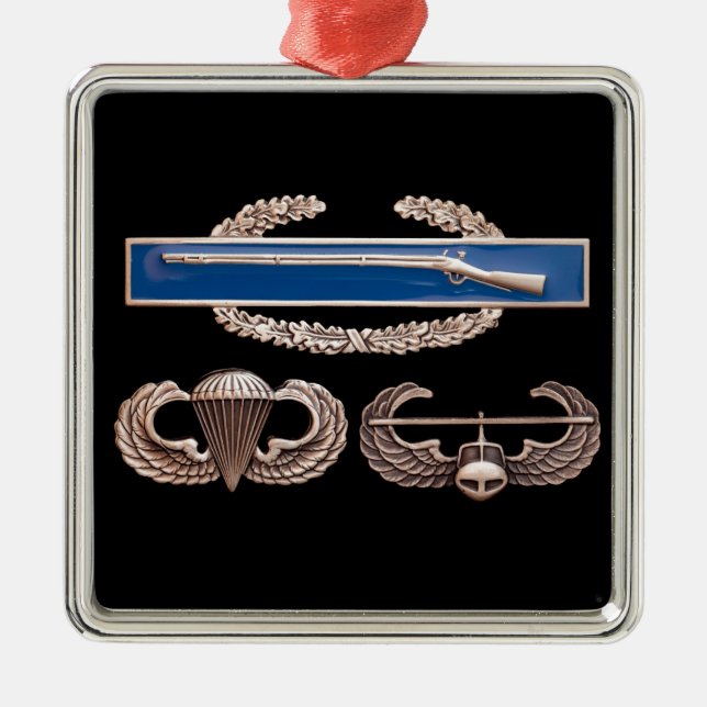 Luftburen luftanfall för CIB Julgransprydnad Metall (Framsidan)