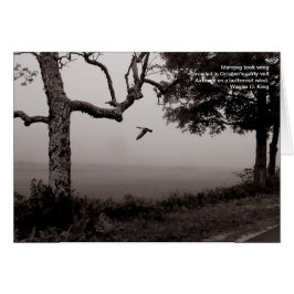 Luftburen på en butternut-vind hälsningskort