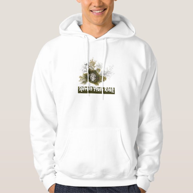Luftburen Treehugger design Sweatshirt (Framsida)