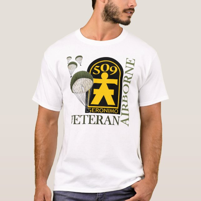 Luftburen veteran - 509. PIR T-shirt (Framsida)