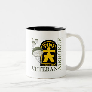 Luftburen veteran - 509. PIR Två-Tonad Mugg