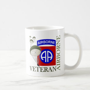 Luftburen veteran 82nd kaffemugg
