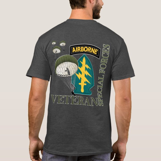 Luftburen veteran - Speciellare styrkor T-Shirt (2 (Baksida)