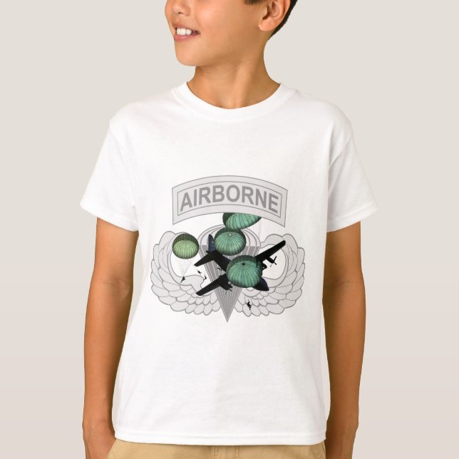 Luftburet hopp med vingar tee shirt (Framsida)