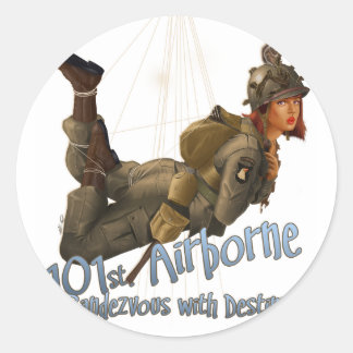 Luftburet Sticker Runt Klistermärke