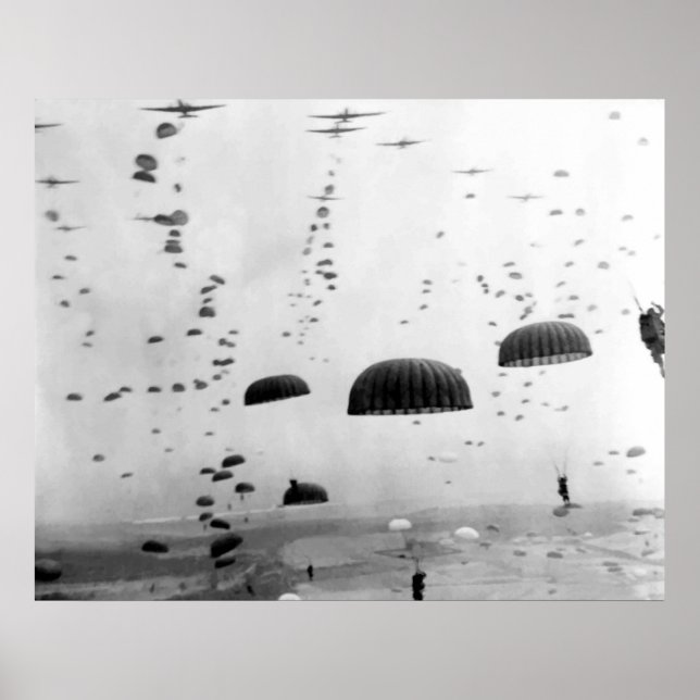 Luftburet Uppdrag under WW2-målning Poster (Framsidan)