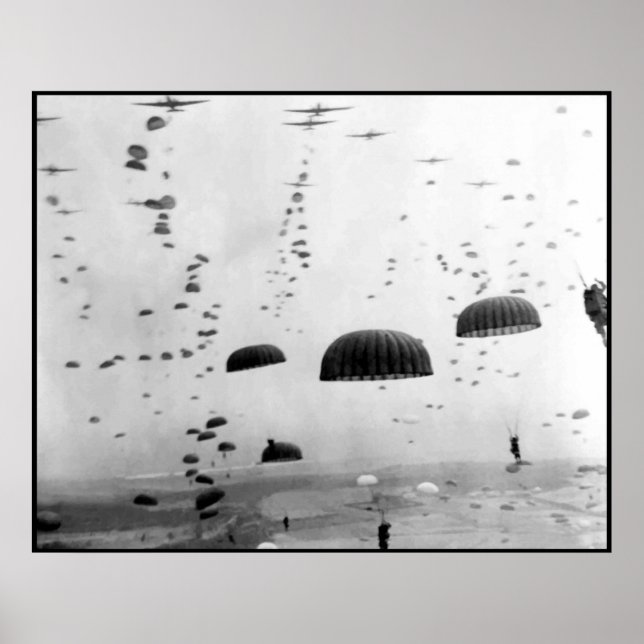 Luftburet Uppdrag under WW2-målning Poster (Framsidan)