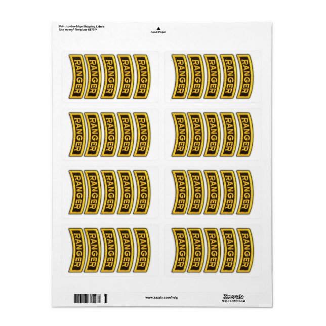 Luftburna Skogsväktare Veterans Vets LRRP Fraktsedel (Helt Ark)