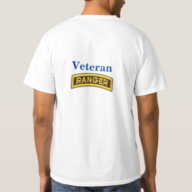 Luftburna Skogsväktare Veterans Vets LRRP T-Shirt (Baksida)
