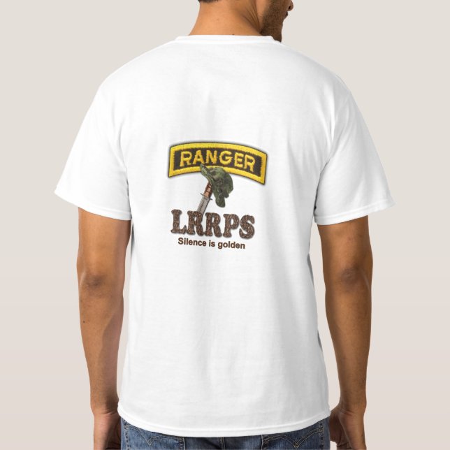 Luftburna skogsvaktareveteranVets LRRP Tee Shirt (Baksida)