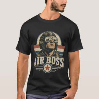 Luftchef Vintage Stridsflygare T Shirt
