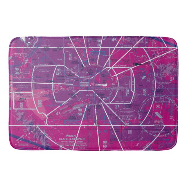 Luftfartsdiagram Badrumsmatta (Framsidan)