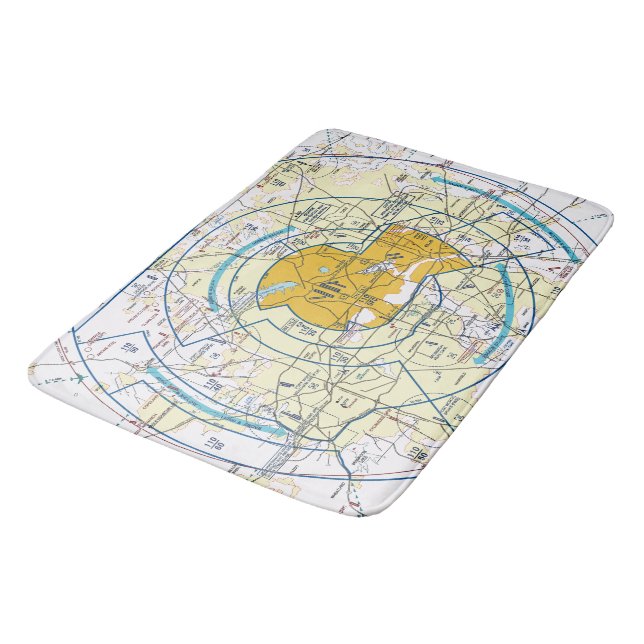 Luftfartsdiagram Badrumsmatta (Vinklad)