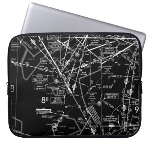 Luftfartsdiagram Laptop Fodral