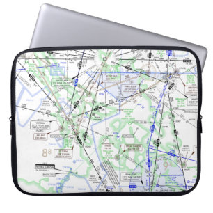 Luftfartsdiagram Laptop Fodral