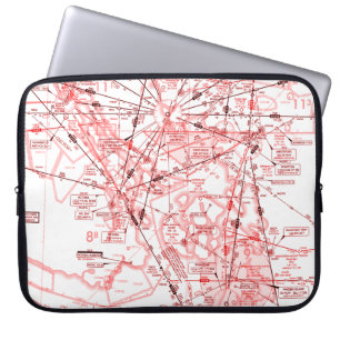Luftfartsdiagram Laptop Fodral