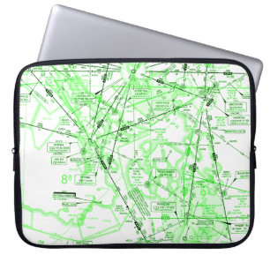 Luftfartsdiagram Laptop Fodral