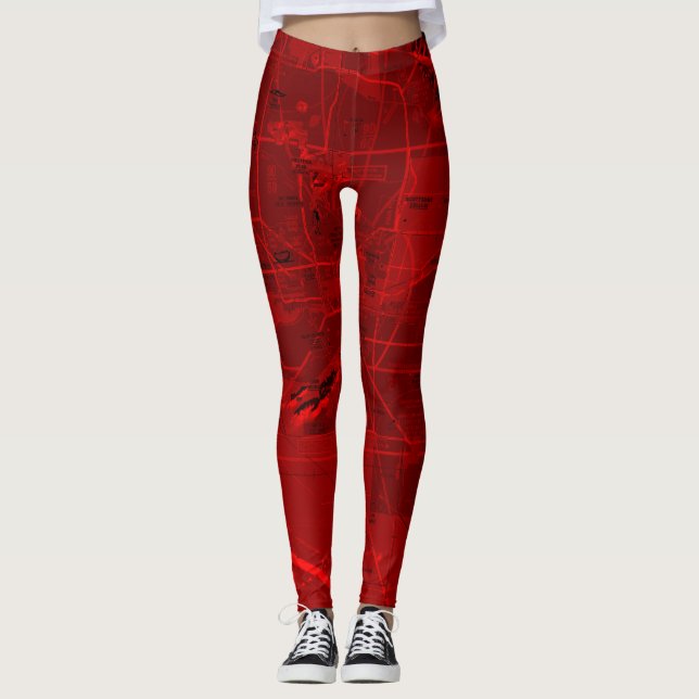 Luftfartsdiagram Leggings (Framsida)
