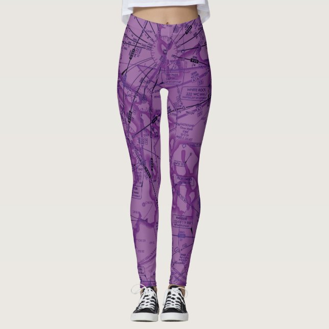 Luftfartsdiagram Leggings (Framsida)