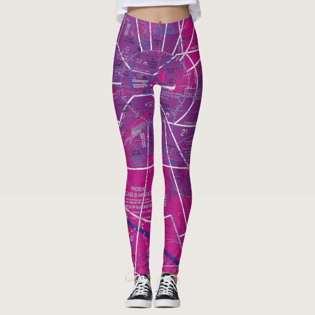 Luftfartsdiagram Leggings (Framsida)