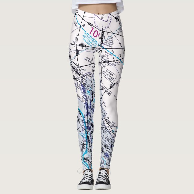 Luftfartsdiagram Leggings (Framsida)