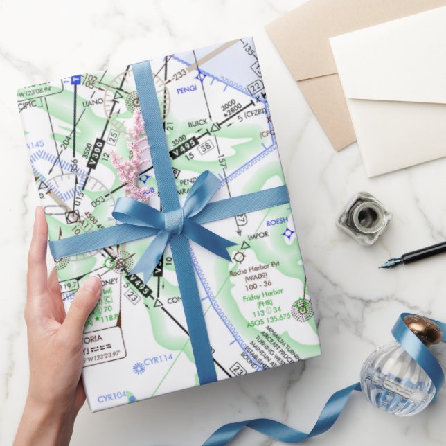 Luftfartsdiagram Presentpapper (Gifting)