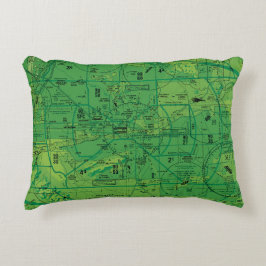 Luftfartsdiagram Prydnadskudde