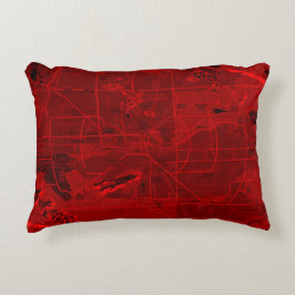 Luftfartsdiagram Prydnadskudde