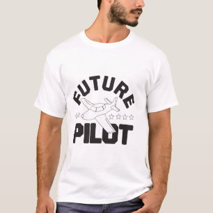Luftfartsflyget i för barn med hög framtid Flygpla T Shirt