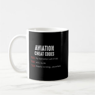 Luftfartskoder - Rolig tröja för piloter och Kaffemugg