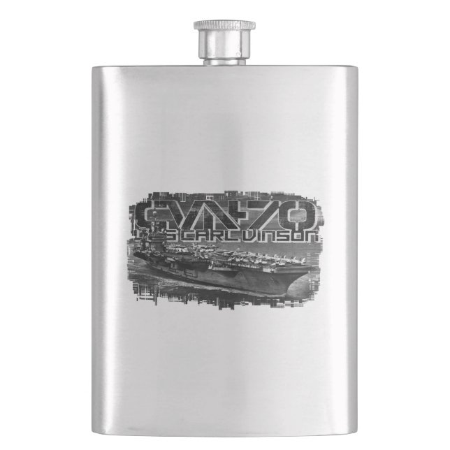 Luftfartyg Carl Vinson Classic Flask Fickplunta (Framsidan)